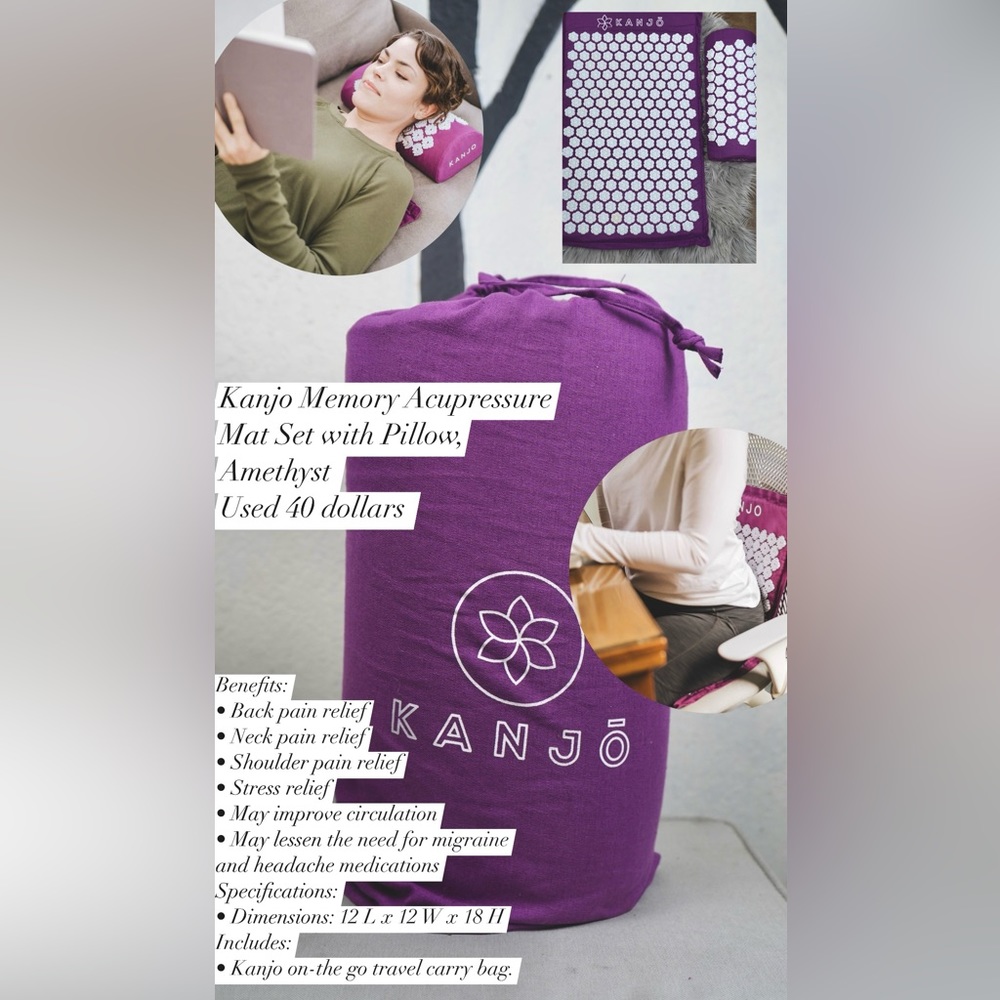 Kanjo Memory Acupressure
Mat Set with Pillow